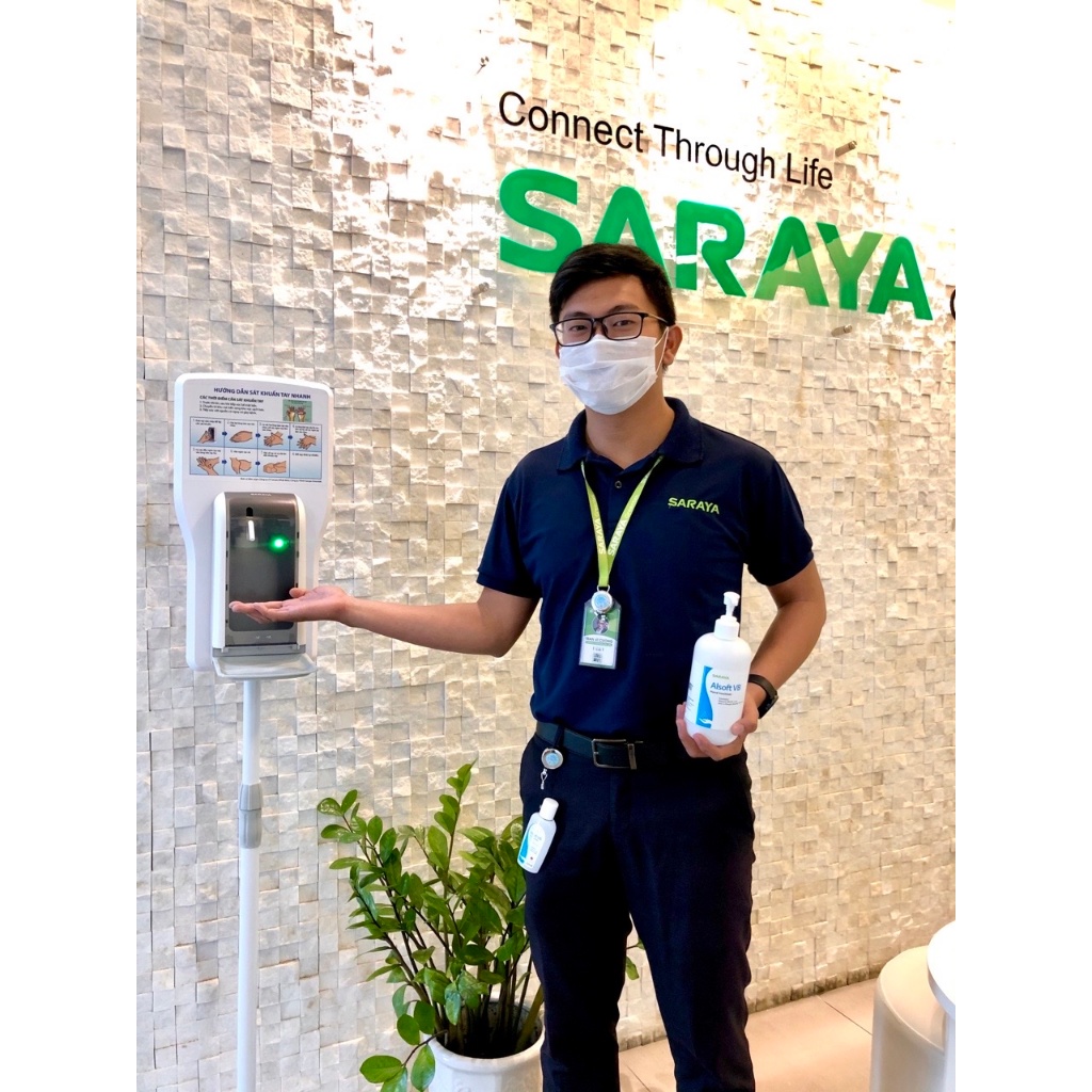 Ảnh Cồn sát khuẩn tay nhanh Nhật Bản SARAYA Alsoft VB, dùng Thường Quy và Ngoại Khoa - Chai 60ml/500ml/1000ml 4