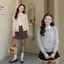 - Áo cardigan kẻ sọc dài tay form mỏng nhiều màu phong cách retro chất len lông thỏ DELIZ CD834