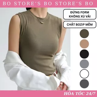 Áo ba lỗ sát nách cổ tròn ôm sát chất cotton thoáng mát