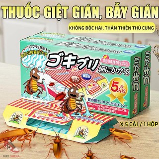 Bẫy gián Nhât Bản 5 cái diệt gián an toàn , hiệu quả tức thời, bấy dính gián