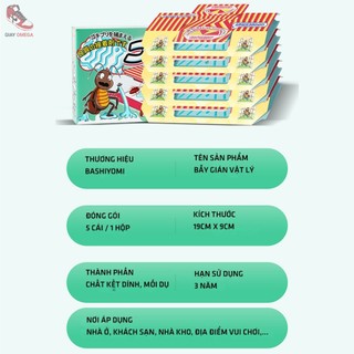 Bẫy gián Nhât Bản 5 cái diệt gián an toàn , hiệu quả tức thời, bấy dính gián