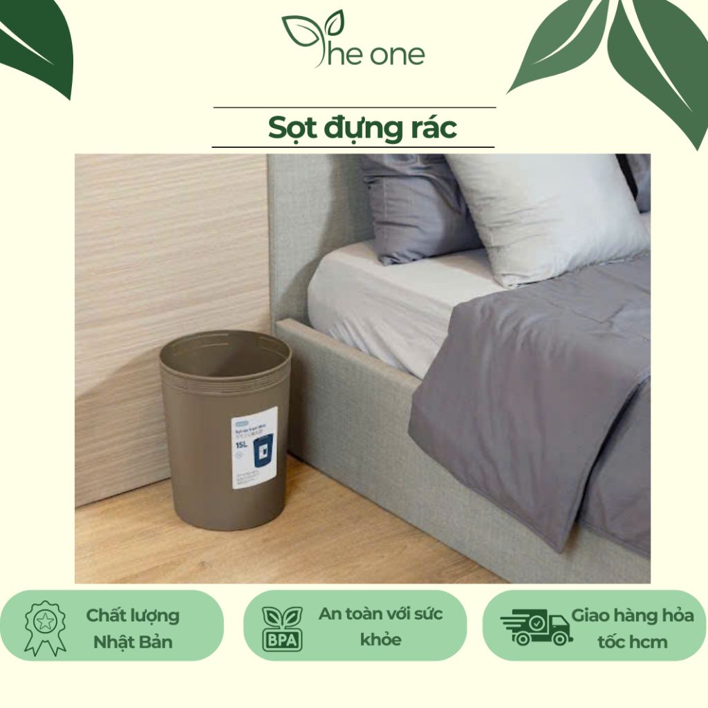 Sọt rác nhựa INOCHI dung tích 5L, 10L, 15L. Nhựa Pp bền màu, thiết kế ...