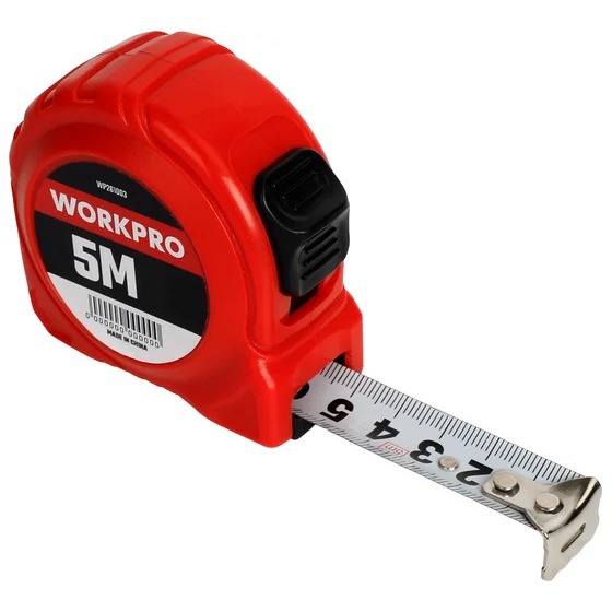 Thước cuộn 3m/ 5m/ 7,5m WORKPRO dây nhựa cao cấp WORKPRO WP261002-003-004 nhỏ gọn tiện dụng - Hàng chuẩn chính hãng
