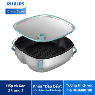 [ HÀNG TẶNG 0Đ] Bộ Phụ Kiện Xào Hấp 2 Trong 1 HD9960/00 (dành cho nồi size 8.3 Lít) - Hàng Chính Hãng