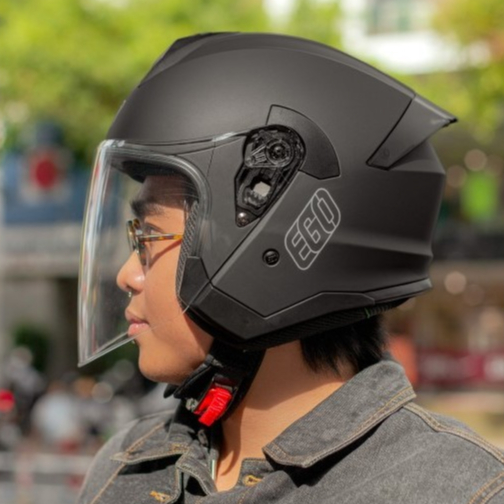 Mũ bảo hiểm 3/4 đuôi gió loại - Chính hãng EGO E33 chuẩn DOT