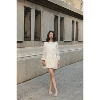 Đầm babydoll OLV hoa tay dài dáng bồng xòe phù hợp đi chơi Freya Loose Dress
