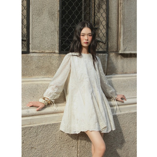 Đầm babydoll OLV hoa tay dài dáng bồng xòe phù hợp đi chơi Freya Loose Dress
