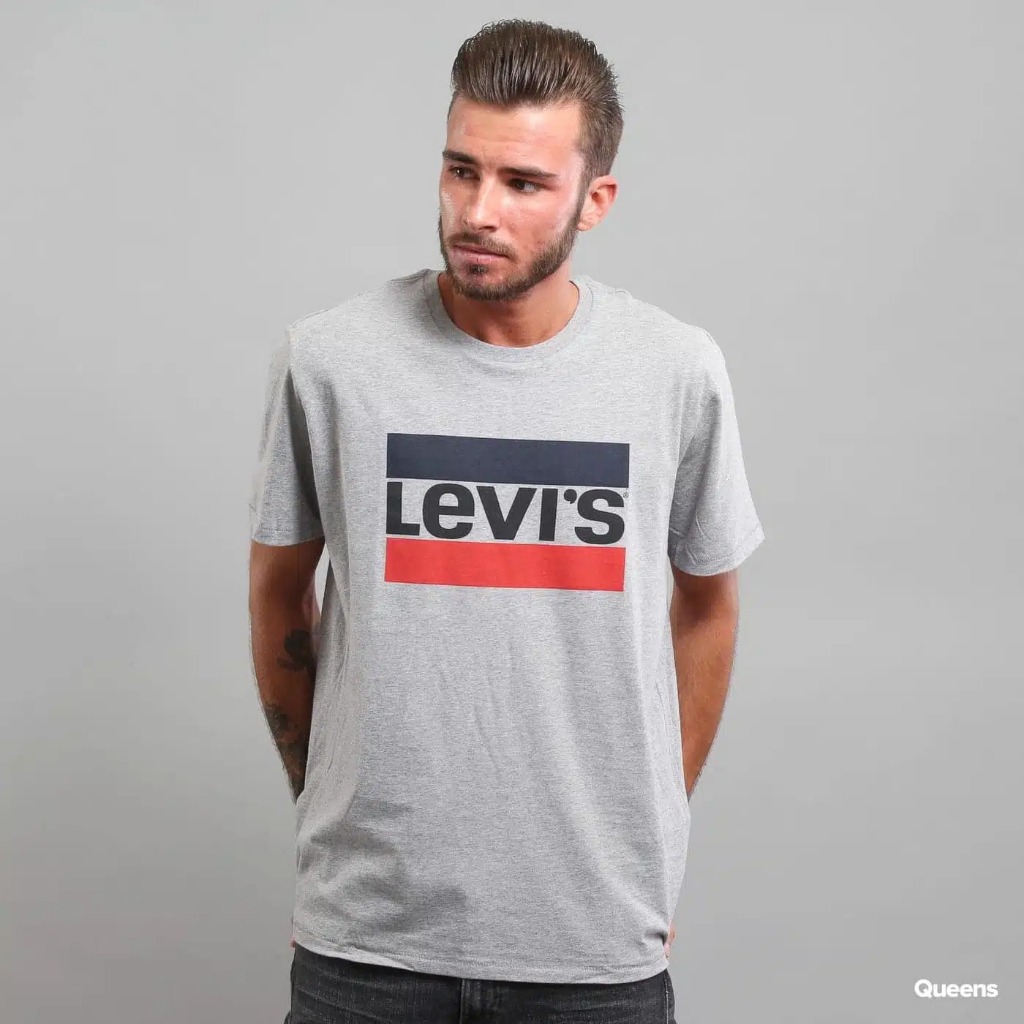Áo thun nam LEVl Men Sportswear Logo Graphic Tee ‘Grey’ -39636-0002