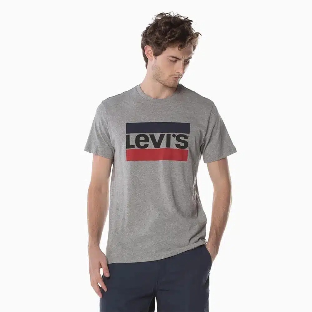 Áo thun nam LEVl Men Sportswear Logo Graphic Tee ‘Grey’ -39636-0002