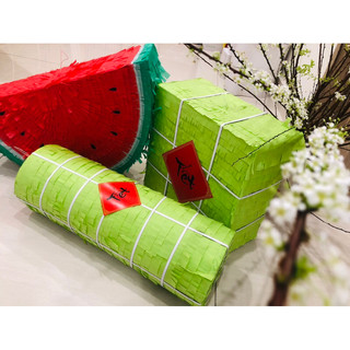 Pinata bánh chưng,bánh tét,dưa hấu  Dễ Thương – Trang Trí & Trò Chơi Đập Kẹo Cho Bé Trai Bé Gái