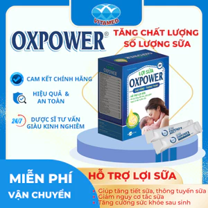 Lợi Sữa Oxpower - Hỗ Trợ Lợi Sữa, Tăng Tiết Sữa Cho Mẹ Hộp 20 Gói*15ML