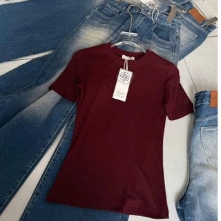 Áo Nữ ĐỎ ĐUN Quốc DÂn Hót Trend Màu Đẹp Dáng BASIC