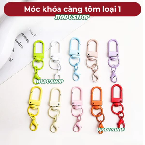 Set 10 cái móc khóa càng tôm nhiều màu