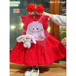 💯XẢ LẺ SIZE💯Đầm váy Baby Three phong cách Hàn Quốc dáng xòe siêu hot cho bé gái Sofia. Đầm thu đông cho bé gái