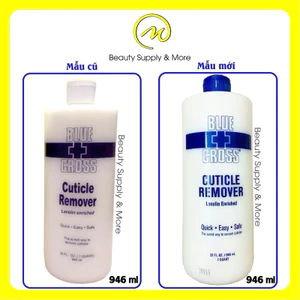 Nước làm mềm da Nail không cần ngâm nước/ Dung dịch làm mềm da móng Blue Cross 473ml/964ml Mỹ - Dạng Nước - No Fake
