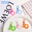 Móc khóa ngôi sao kèm gấu trong suốt siêu đang yêu - Phụ kiện handmade