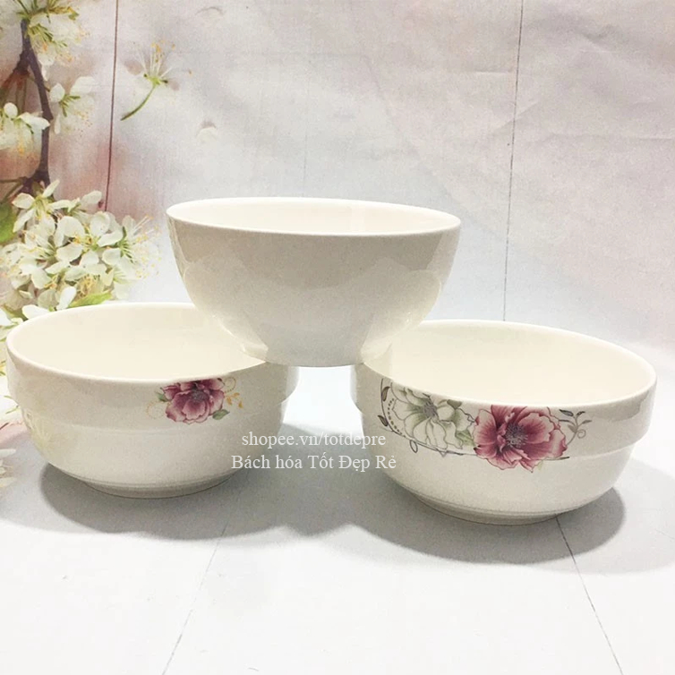 Bát tô sứ loại dày men đẹp giá rẻ dùng ăn cháo bún phở