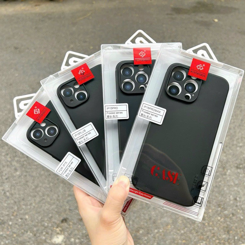 Ốp KST DESIGN TPU ĐEN cho IPhone 11 12 13 14 15 16 17Promax pro plus 7g 8g 7p 8p x xs xr xsm