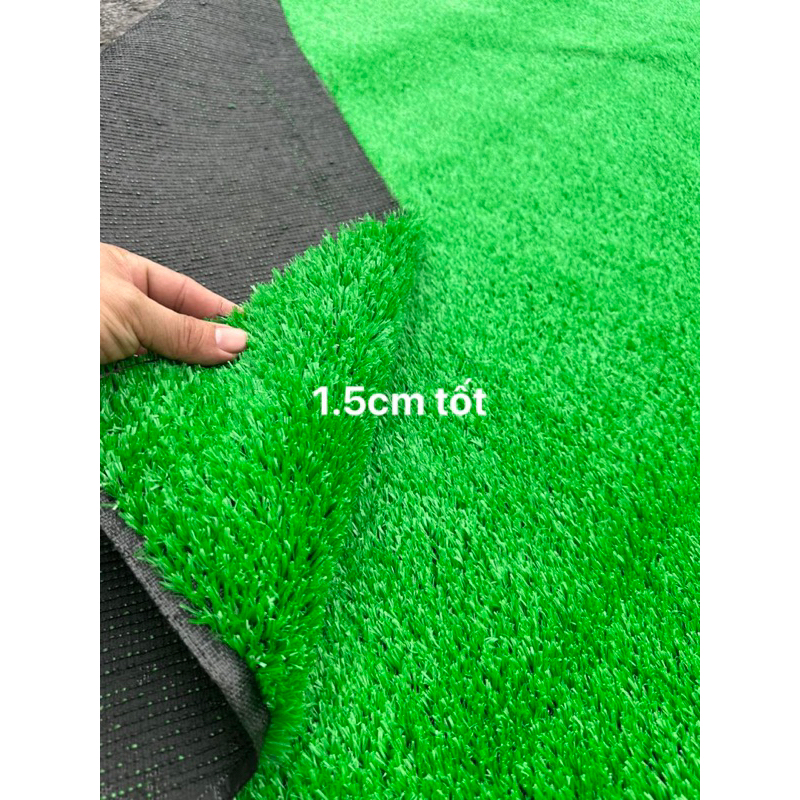 Combo 12m² (2m *6m), Thảm cỏ nhân tạo 1.5cm tốt xanh non, trải sàn, sân khấu và dán tường.