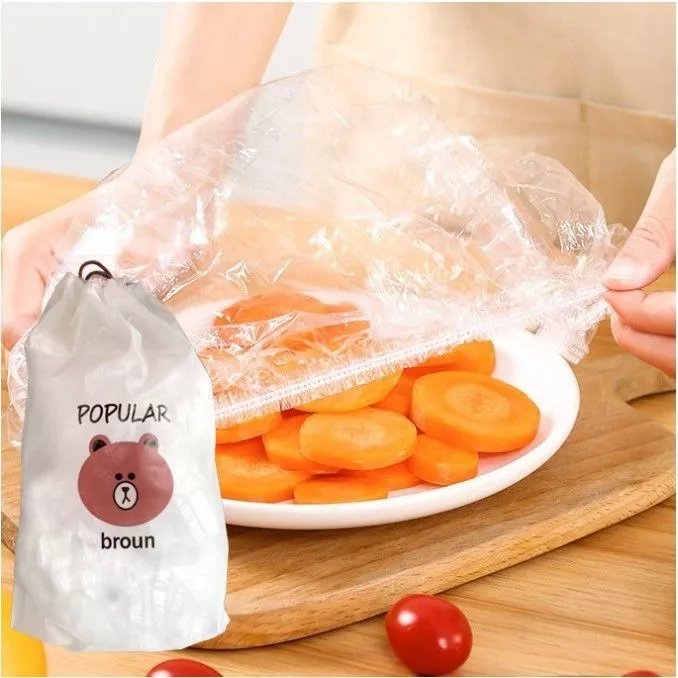 Túi màng bọc thực phẩm co giãn, túi gấu 100c màng bọc thực phẩm siêu dai