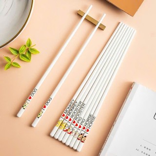 Đũa sứ ăn cơm họa tiết Động vật - Dư Dư