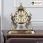 Đồng Hồ Để Bàn Chim Công Cao Cấp Kim Trôi Decor Phòng Khách Kệ Tủ Mặt Bàn VIVA DECOR mã V8319A