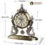 Đồng Hồ Để Bàn Chim Công Cao Cấp Kim Trôi Decor Phòng Khách Kệ Tủ Mặt Bàn VIVA DECOR mã V8319A