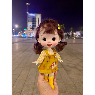 Set yếm sơmi vàng size dian mập,cừu bé,cá lớn,(size khác vui lòng ib shop)