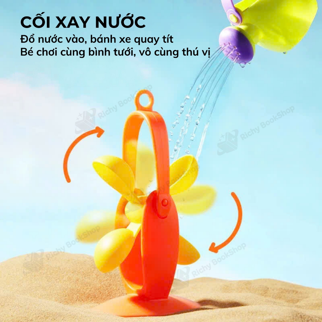 Đồ chơi xúc cát cho bé trai bé gái đi biển Mideer Versatile Beach Play Set Castle of Soldier