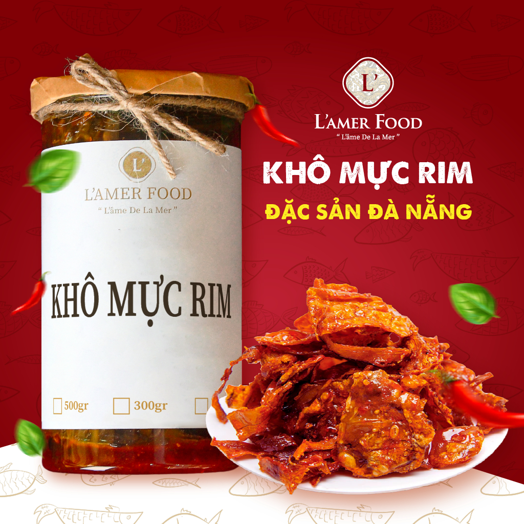 Mực Rim Me & Mực Rim Sa Tế 200gr 300gr 500gr L'AMER FOOD Đặc Sản Đà ...