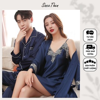 Đồ ngủ đôi kèm áo choàng nữ mặc nhà, Pijama đôi nam nữ - Since Then