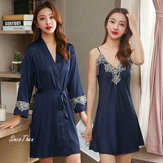 Đồ ngủ đôi kèm áo choàng nữ mặc nhà, Pijama đôi nam nữ - Since Then