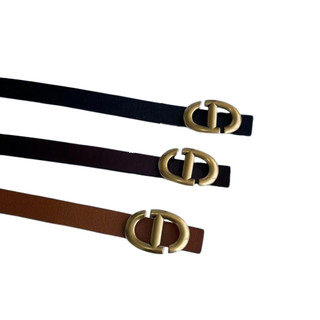 Thắt lưng, dây nịt thời trang nữ, bản rộng 2.8cm, da thật, đầu khóa hợp kim mạ màu đồng W28
