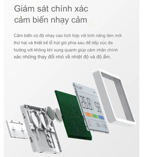 Nhiệt Kế Ẩm Điện Tử DUKA TH1 - Nhiệt Ẩm Kế Mini Cảm Biến Hiển Thị Chính Xác Độ Ẩm Và Nhiệt Độ