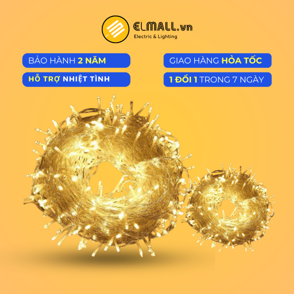 Đèn Led trang trí mành rủ decor sảnh, ban công, chống nước 6m,12m, có ...