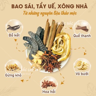 Thảo mộc xông nhà 100g, giúp thanh lọc không khí, thanh tẩy nhà cửa, xua đuổi côn trùng - Lãn Ông
