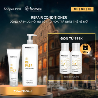 Dầu xả sửa chữa sâu và hồi sinh sợi tóc Framesi MORPHOSIS REPAIR CONDITIONER dung tích 250ml, 1000ml