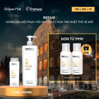 Dầu gội phục hồi hư tổn sửa chữa sâu và hồi sinh các sợi tóc Framesi MORPHOSIS REPAIR SHAMPOO