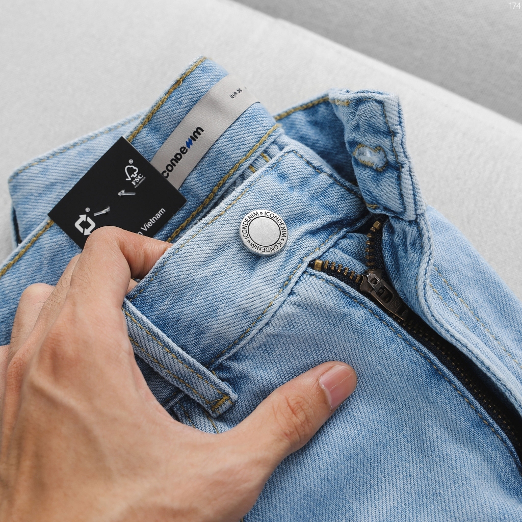 Quần Jean Nam ICON105 Lightweight, Quần Bò Nam Ống Suông Siêu Nhẹ, Vải Thoáng Khí, Jean Nam Cao Cấp | BigBuy360 - bigbuy360.vn