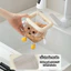 Kệ Để Đồ Nhà Tắm Có Cốc Hút Dán Tường, Không Khoan Tường, Kệ Để Đồ Nhà Bếp Chịu Lực Tốt Có Khe Thoát Nước Tiện Lợi