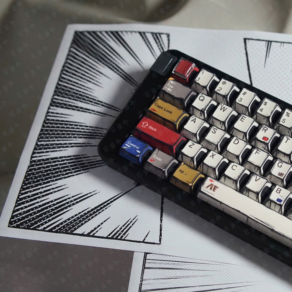 Keycap Comic Gundam  | NDN Studio | Profile Cherry | Keyboard Studio | BigBuy360 - bigbuy360.vn