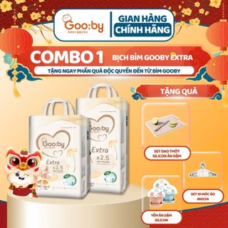 Bỉm  tã dán/quần Gooby Extra mềm mại, siêu thấm hút size NB72, NB66,  M58,L52,XL50,XXL46 cho bé từ 6 đến 25kg