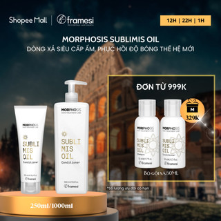 Dầu xả làm mượt tóc cung cấp độ ẩm, làm cho tóc vào nếp ngay lập tức Framesi MORPHOSIS SUBLIMIS OIL CONDITIONER 1000ml