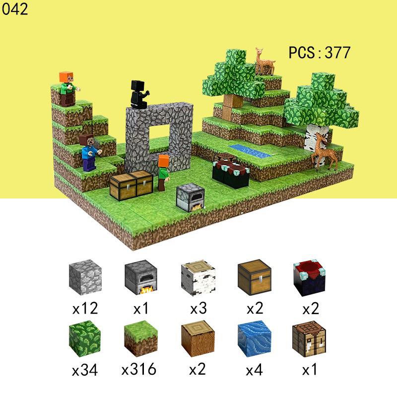20 Khối Block Minecraft Nam Châm Từ Tính - Đồ Chơi Mô Hình Lắp Ráp Kiến ...