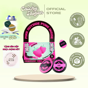Set 3 Mút PinkPunk Size XL Tán Nền/Cushion, Che Khuyết Điểm Kèm Hộp Đựng