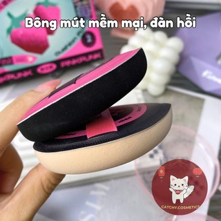 [PINKPUNK] Set 3 Mút PinkPunk Size XL Tán Nền/Cushion, Che Khuyết Điểm Kèm Hộp Đựng