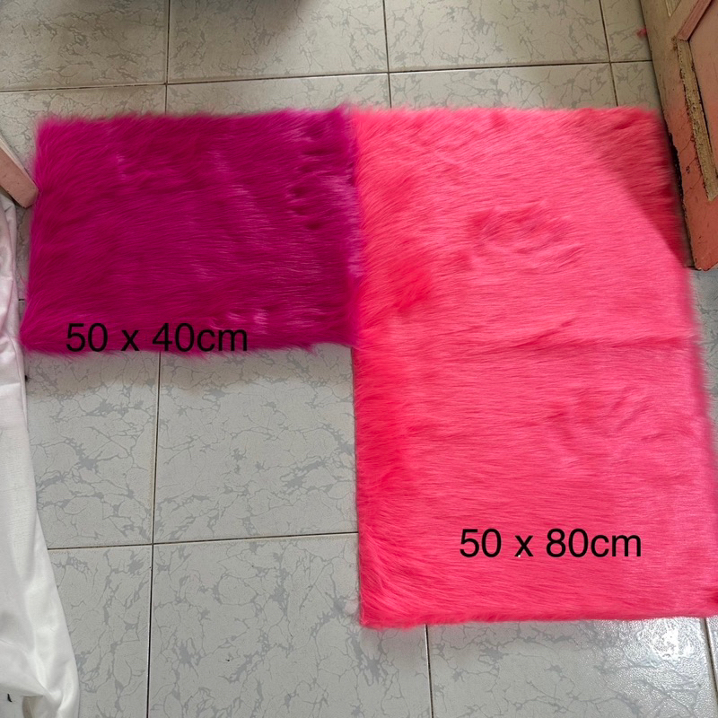 Thảm lông decor - Vải lông dài lót bàn trang điểm - Thảm lông chụp hình