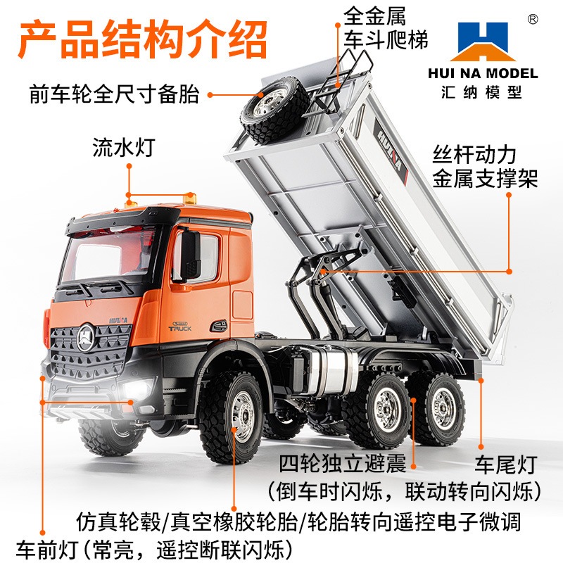 Xe ben điều khiển từ xa Huina 598 tỉ lệ 1:14 Shopee Việt Nam