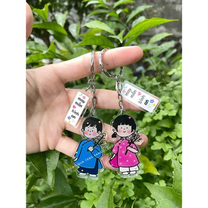 Móc khoá áo dài uv 2 mảnh siêu xinh - Quà tặng SanGo