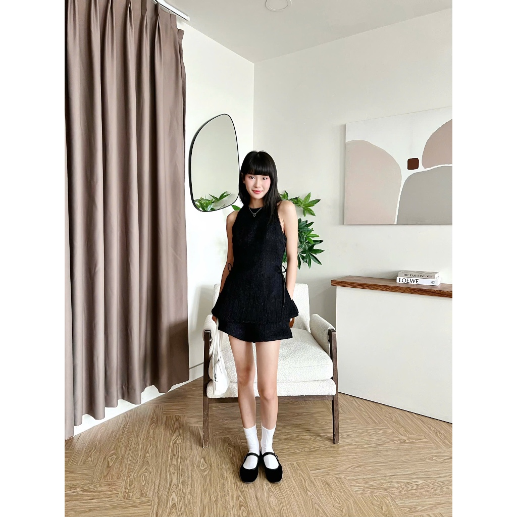 (Sẵn) Áo Dáng Ôm Body Không Tay, Quần Short Nữ (Bán lẻ) | DADAS | SECODEE